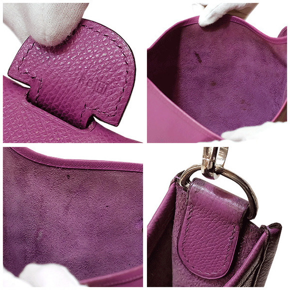 Hermes Evelyn bag Vaux Epson Cyclamen - Picture 8 of 10